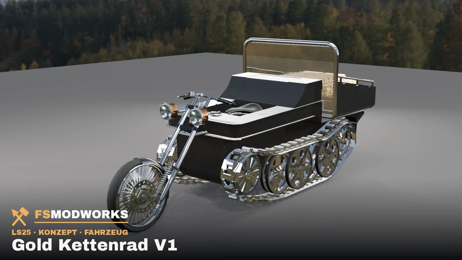 FSMW Gold Kettenrad V1: Goldtransporter mit Chopper-Nase