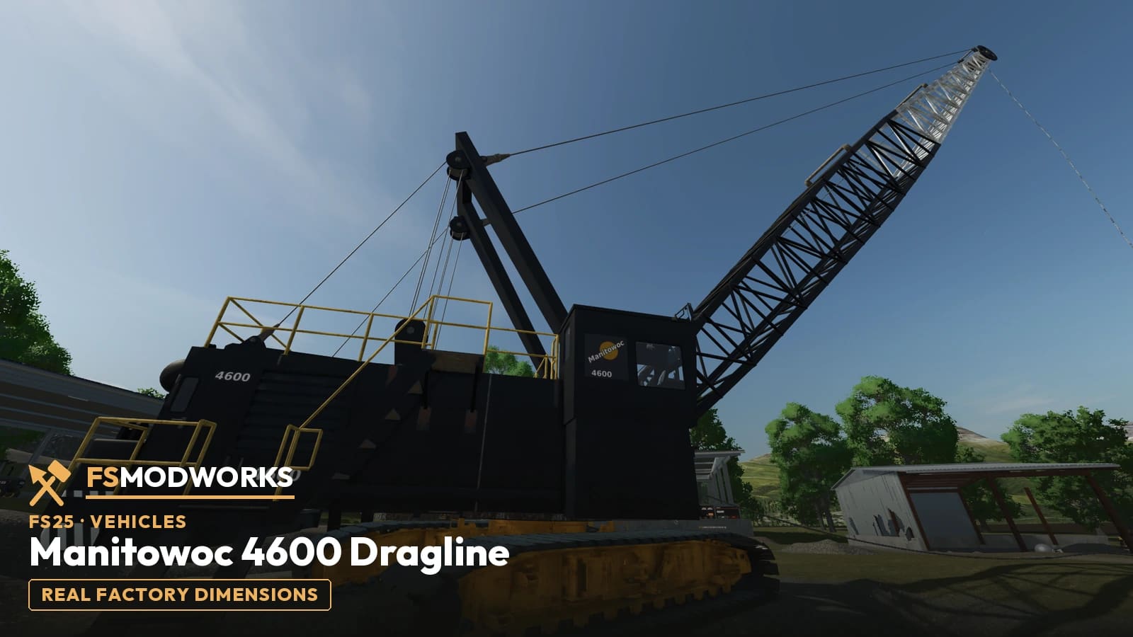 FS25 Manitowoc 4600 Dragline V1: the pre-release is here