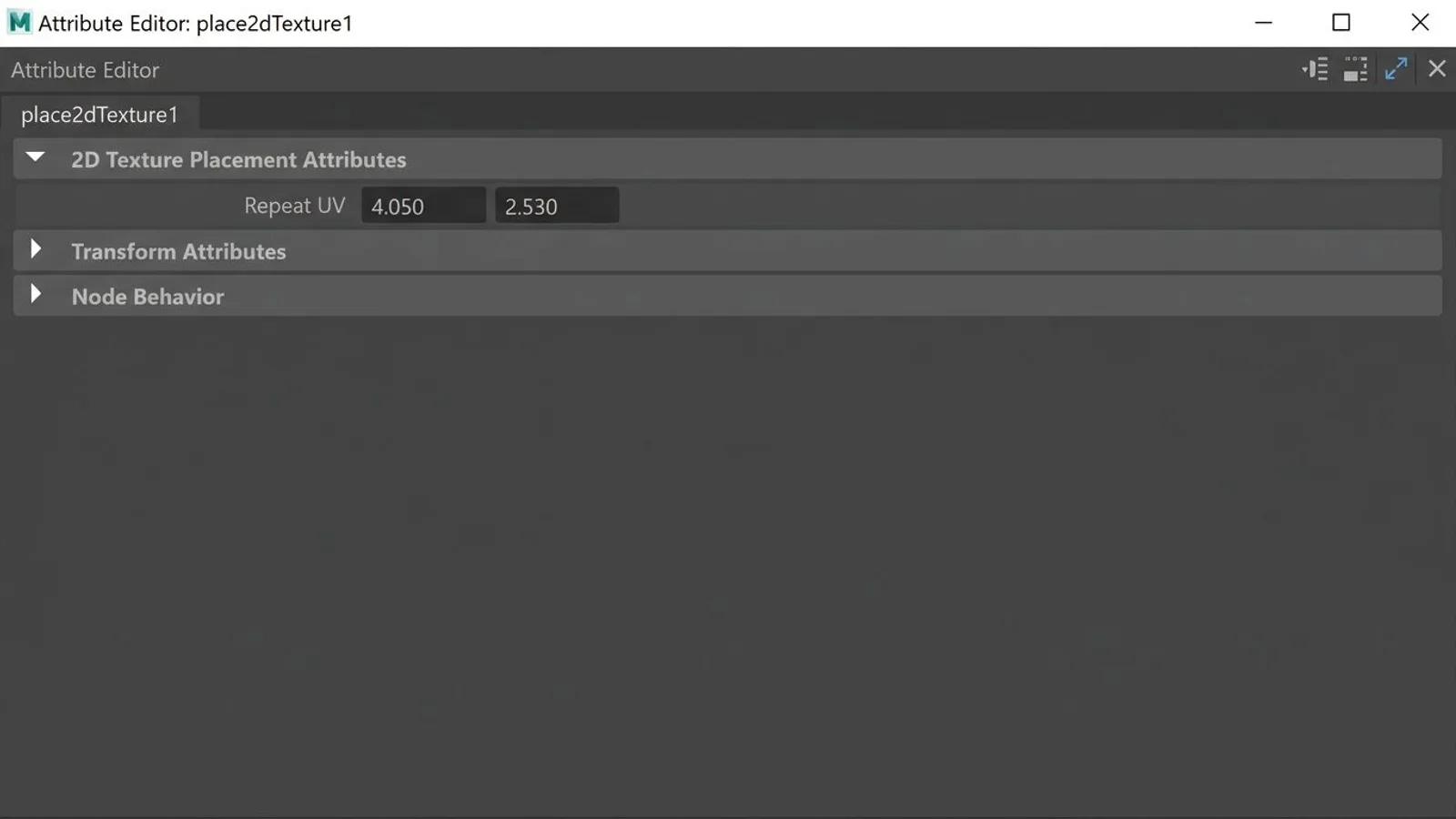 Repeat UV in the Attribute Editor of a Maya place2dTexture node, set to 4.05 and 2.53